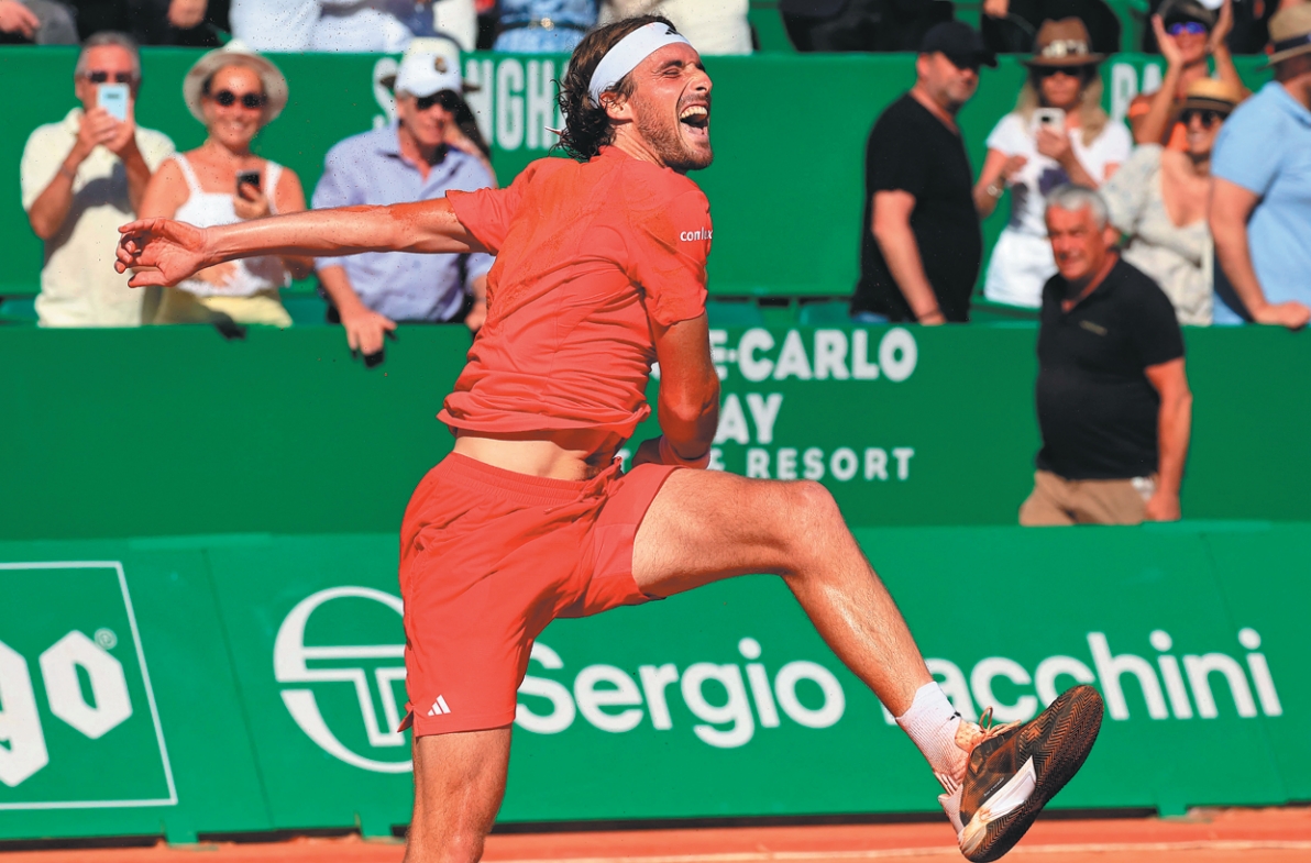 Tsitsipas claims Monte Carlo hat-trick with ‘ruthless’ game