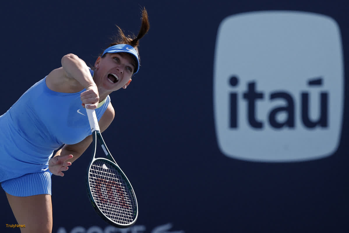 Halep returns from overturned doping ban with loss in Miami