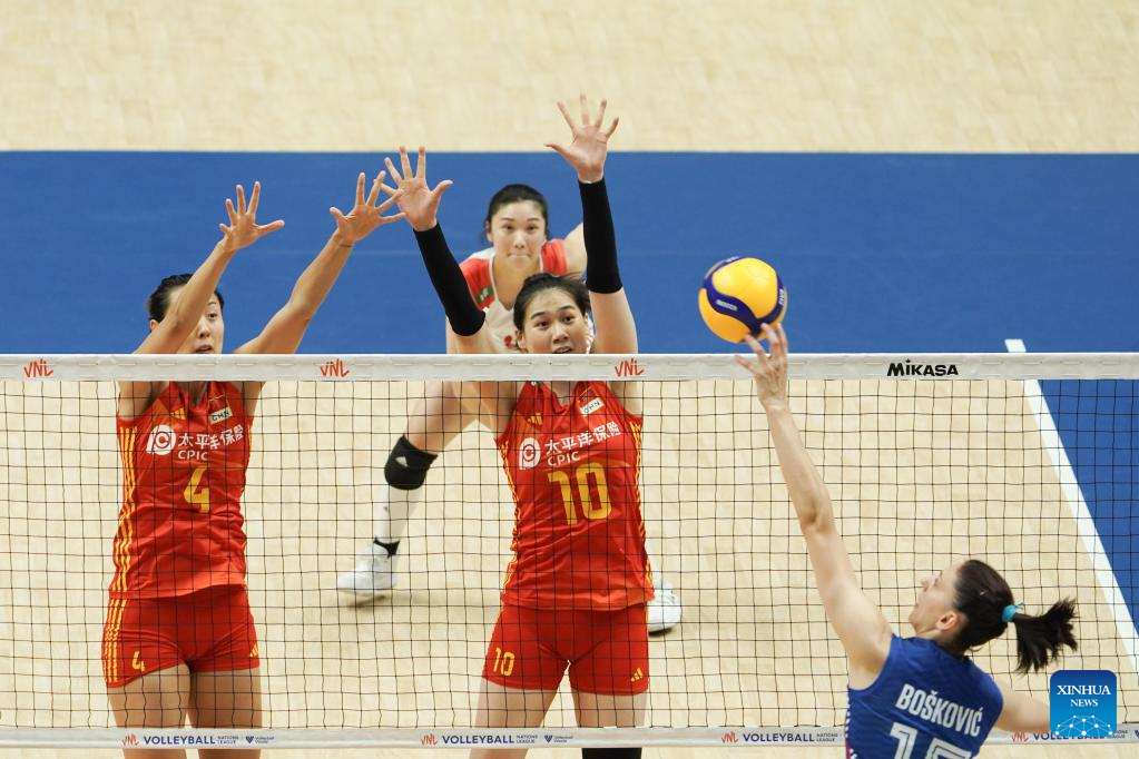 China brave in 3rd defeat at Women’s Volleyball Nations League