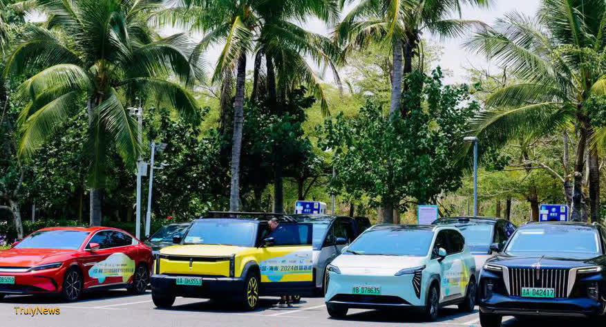 Hainan 2024 NEV rally showcases innovative green cars