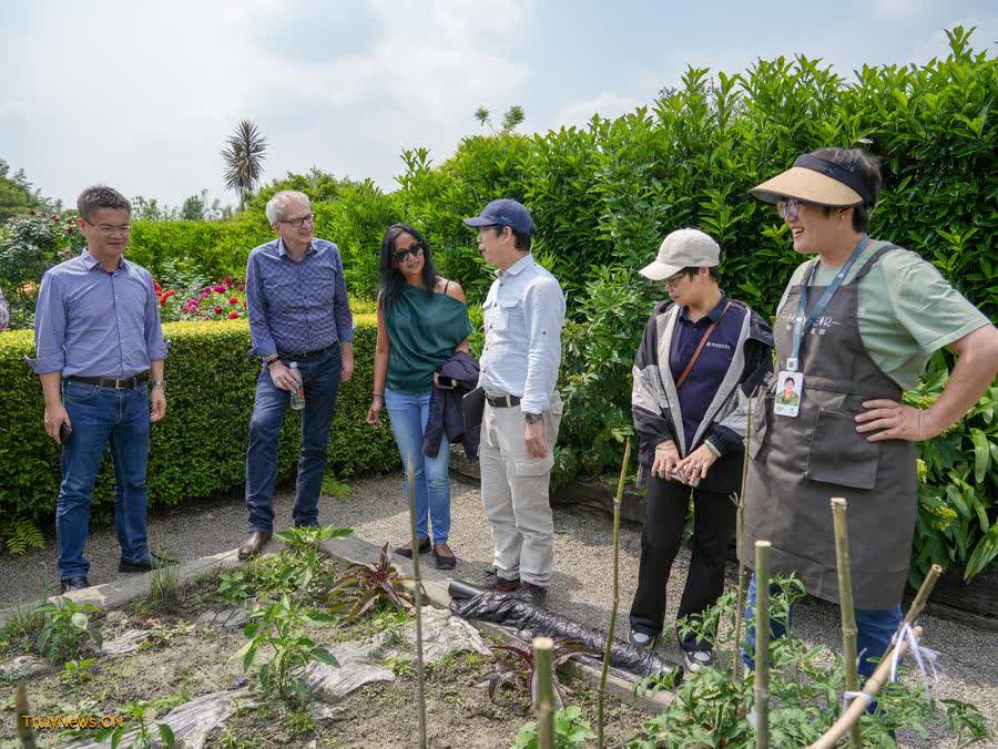 Int’l horticultural expo promotion ambassador witnesses gardening boom