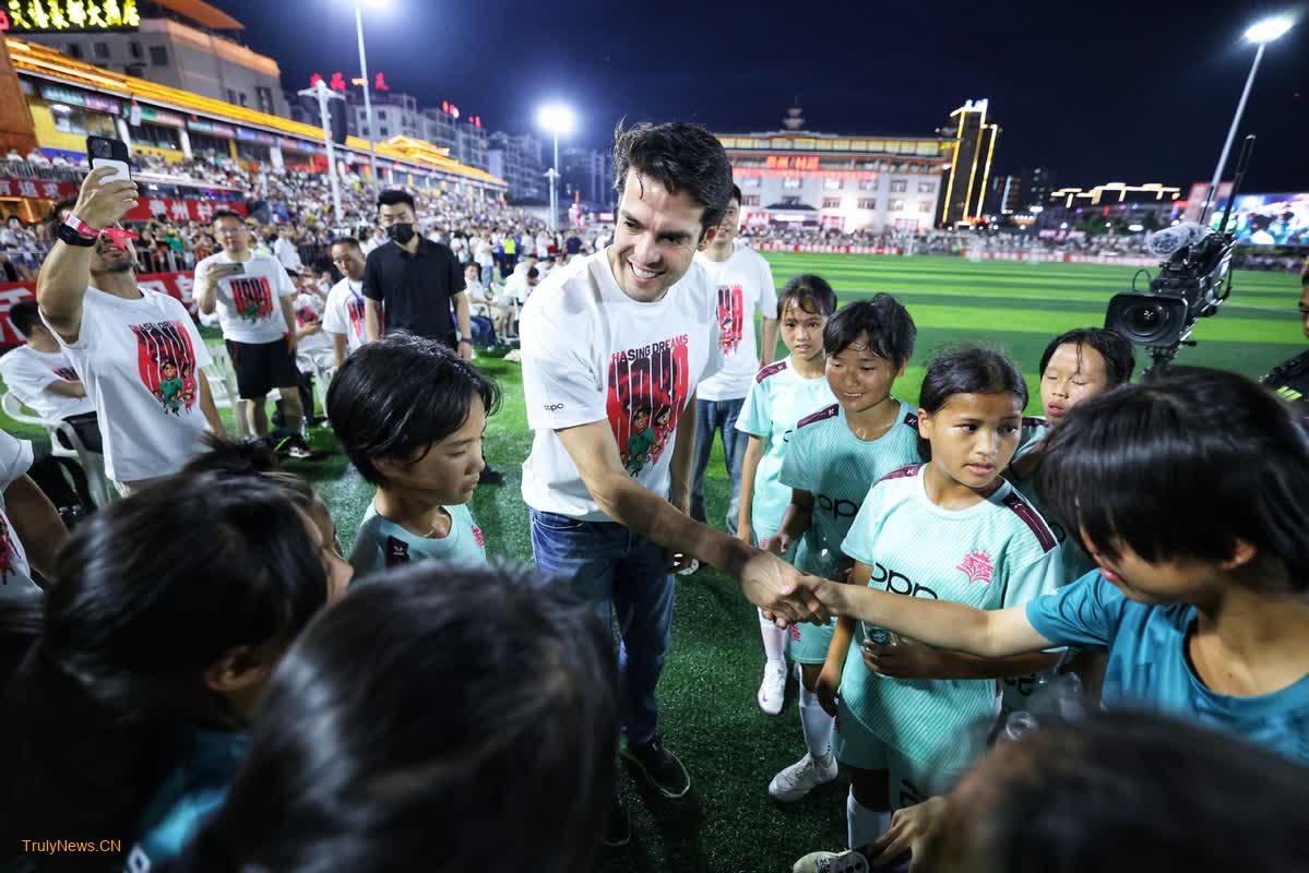 Former Brazil star Kaka visits China’s Village Super League