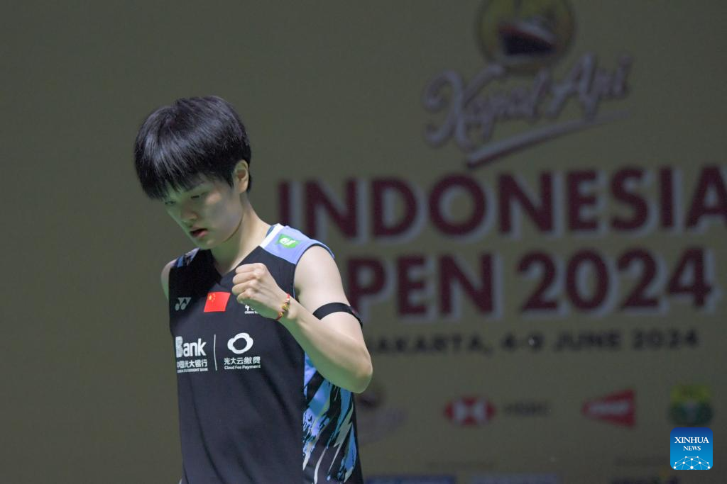 Women’s singles 2nd round of Indonesia Open: Wang Zhiyi vs. Ester Nurumi Tri Wardoyo