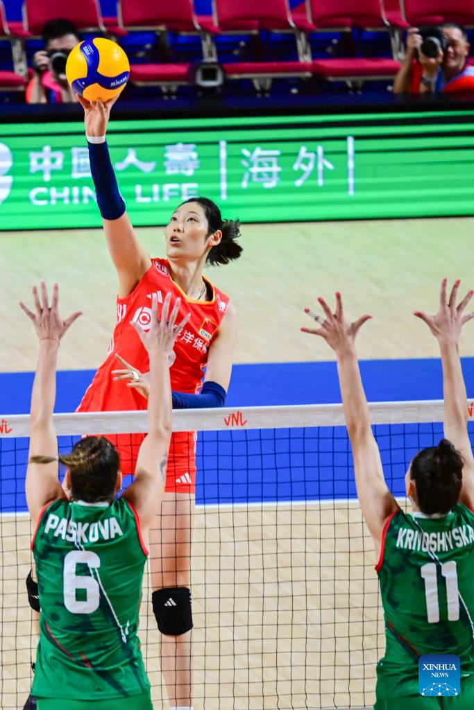 China sweeps Bulgaria in Women’s Volleyball Nations League