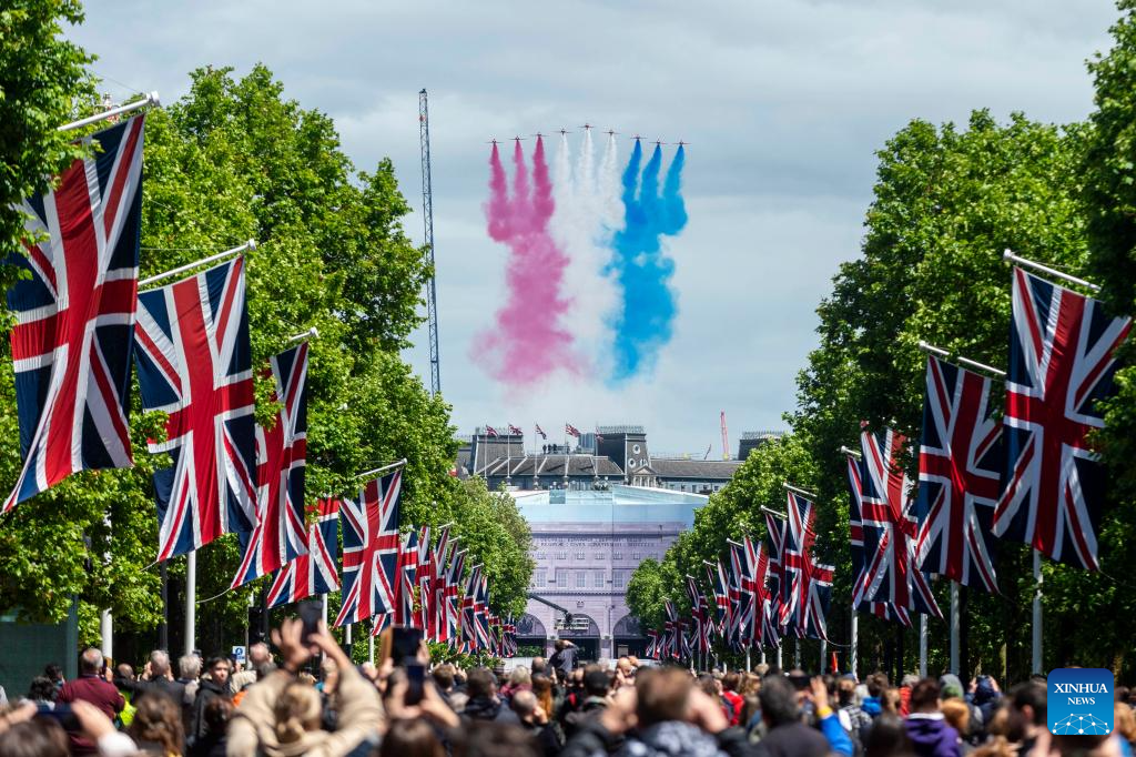 Trooping the Colour Parade held to honour King Charles on his birthday in London