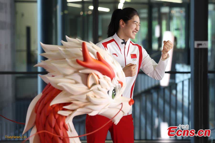 China Team unveils medal ceremony uniform for Paris Olympics