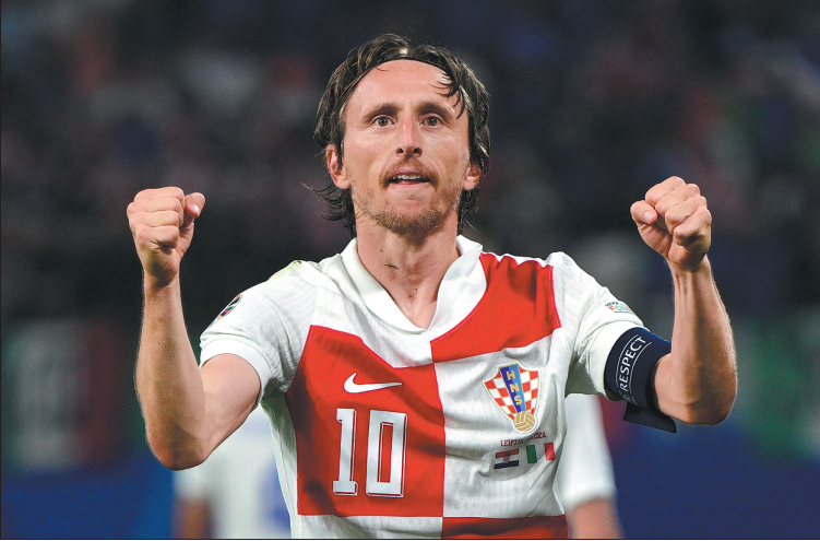 Goal-den oldie: Modric sets Euro record