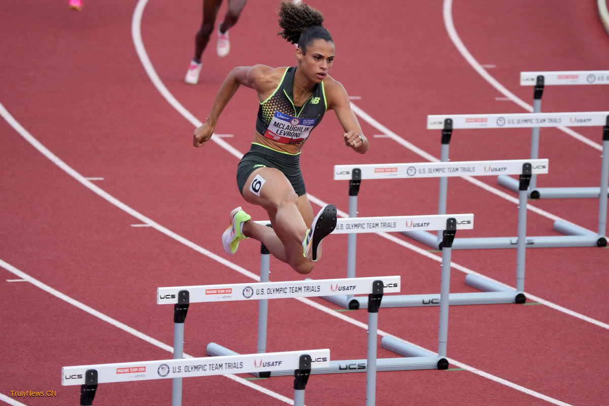 McLaughlin-Levrone sets 400m hurdles world record to seal Olympic berth