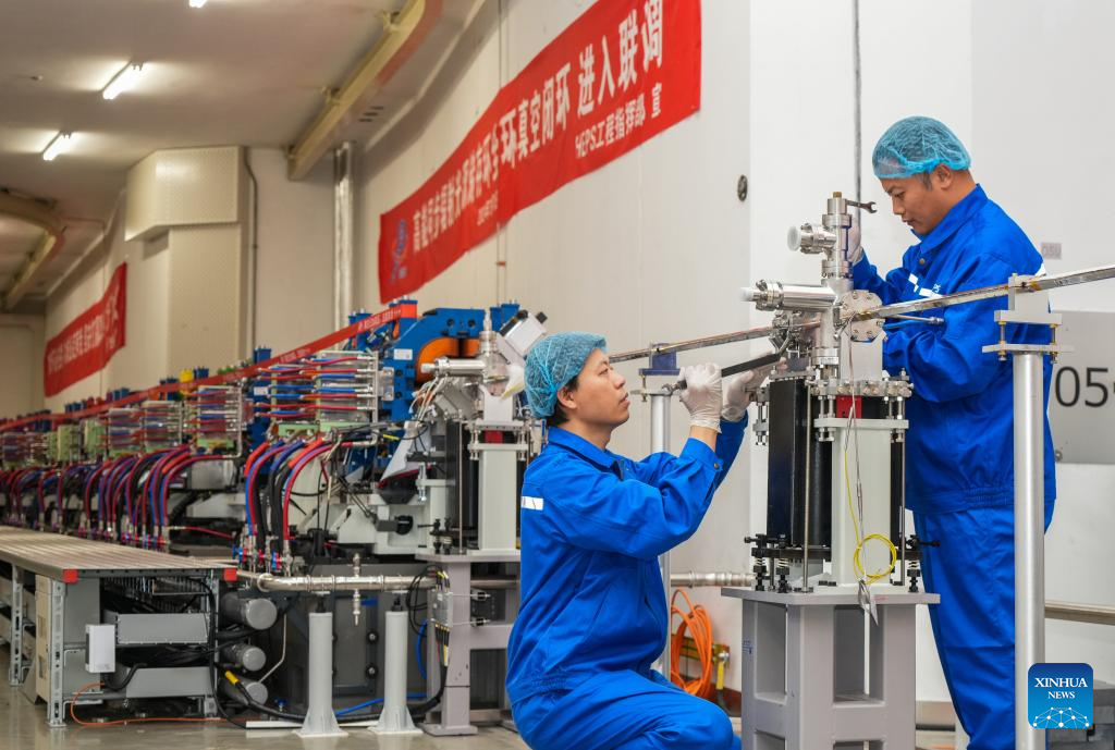 High Energy Photon Source enters joint test stage after completion of vacuum circuit of its storage ring