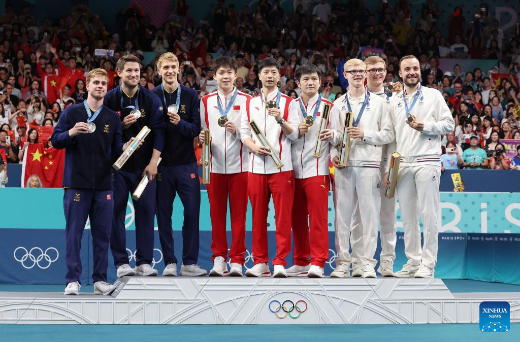 Olympics China retain men’s table tennis team gold at Paris 2024