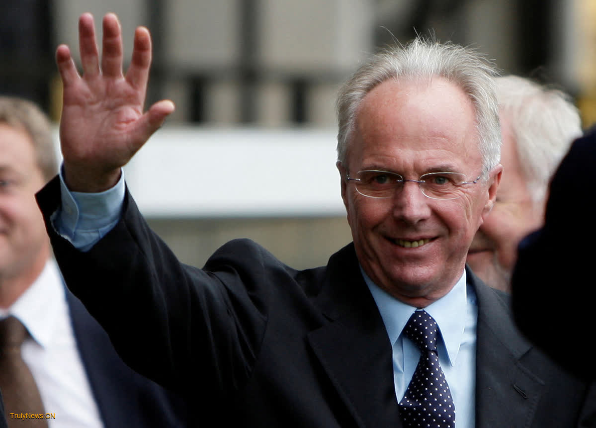 Former England coach Sven-Goran Eriksson dies at 76