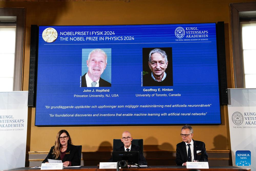 Two scientists win Nobel Prize in Physics for discoveries enabling machine learning