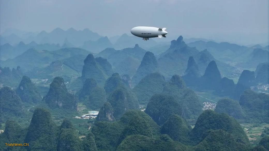 China’s homegrown AS700 manned airship to kick off commercial operation