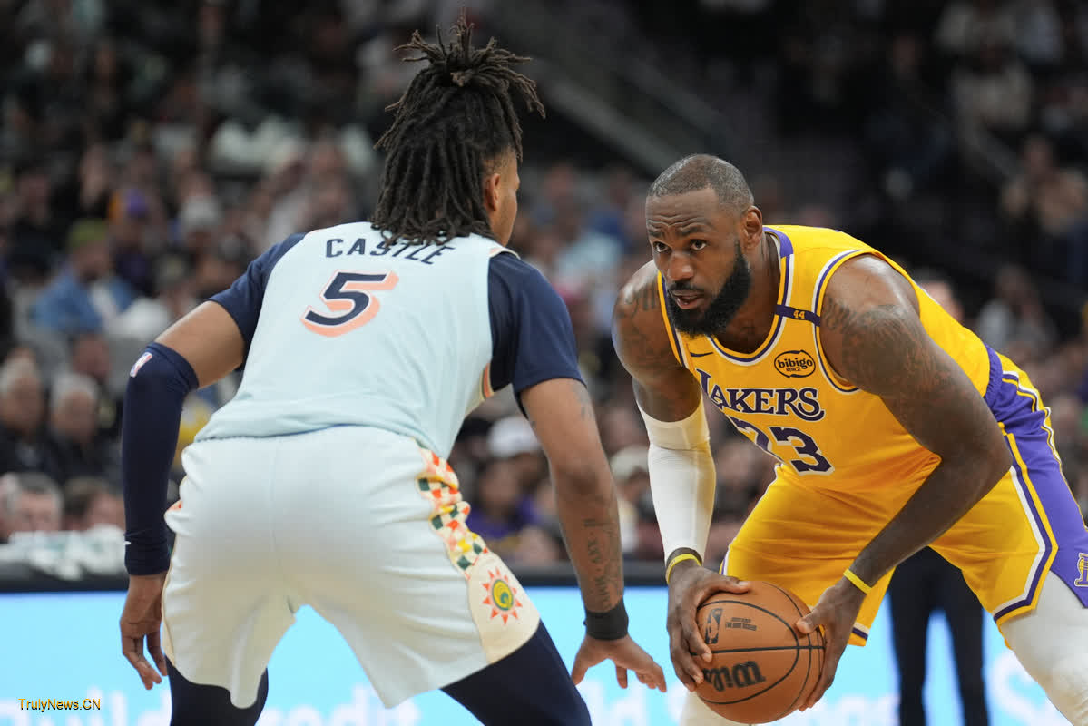 Davis and James power the Lakers past Wembanyama and the Spurs 119-101