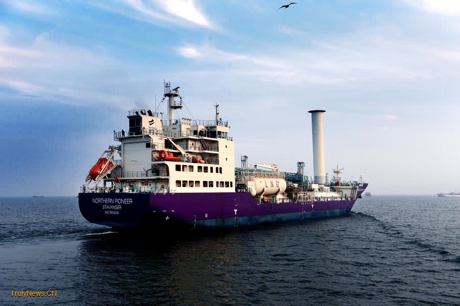 China delivers 7,500-cubic-meter liquefied carbon dioxide carrier in Dalian