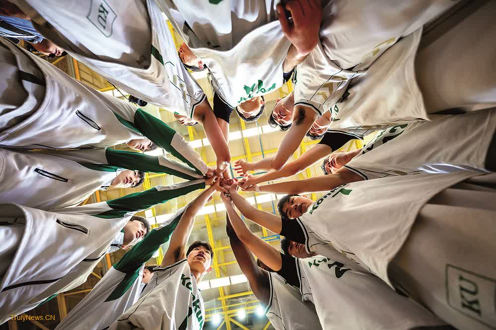 Students have a ball in Hong Kong