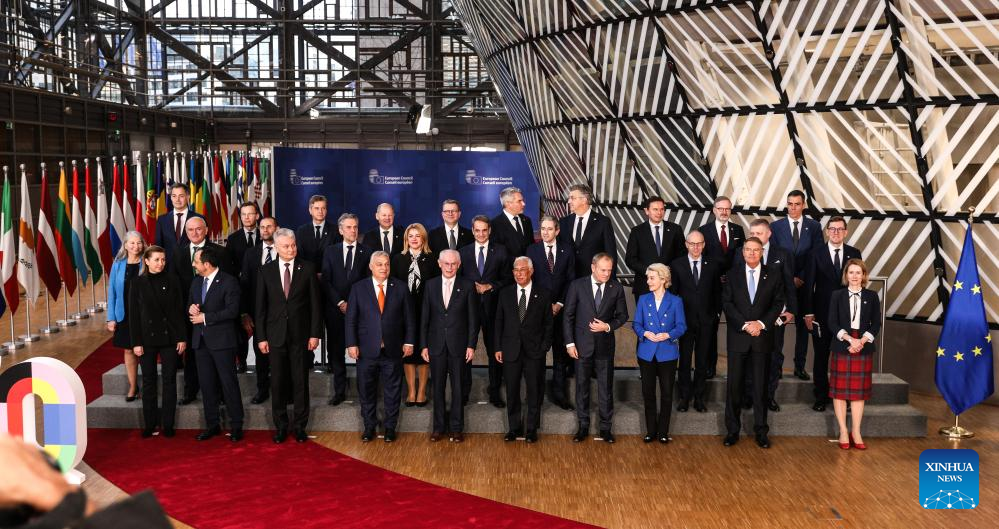 EU leaders attend European Council summit in Brussels, Belgium